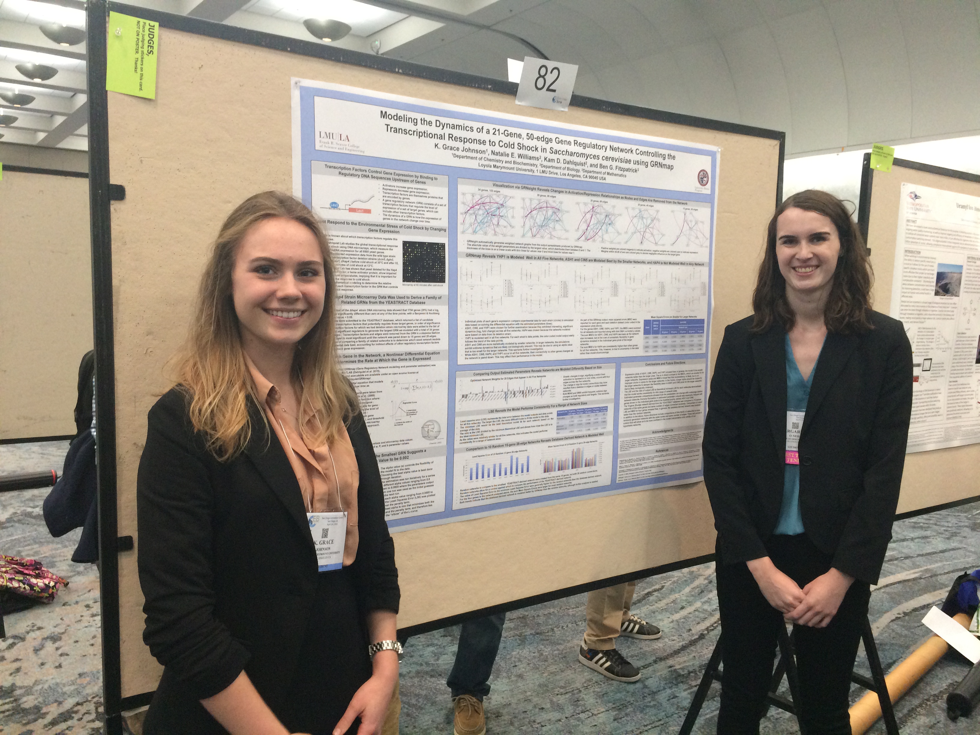 Grace Johnson and Maggie O'Neil at 2016 Experimental Biology Conference